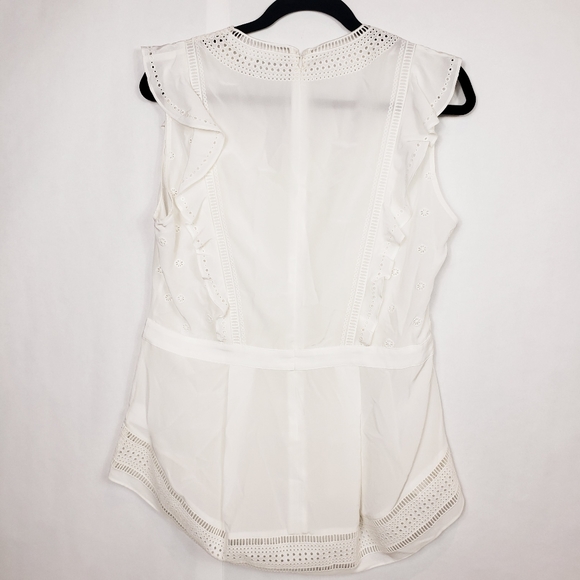 🆕️ Veronica Beard Brooke V-neck silk top - Picture 4 of 9